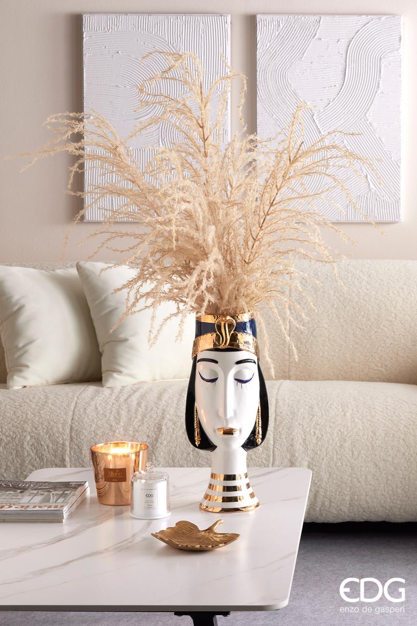 EDG Enzo De Gasperi Vaso Egypt Iside H61 D23 Blue e Oro