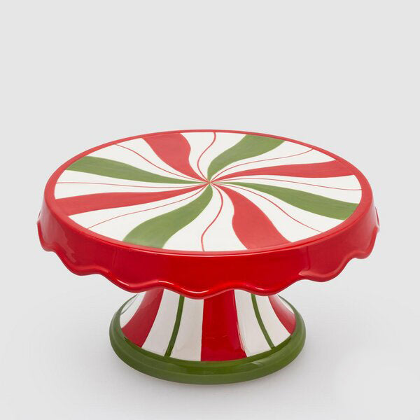 EDG Enzo De Gasperi Alzata Candy Natale Rosso Verde H25 D25
