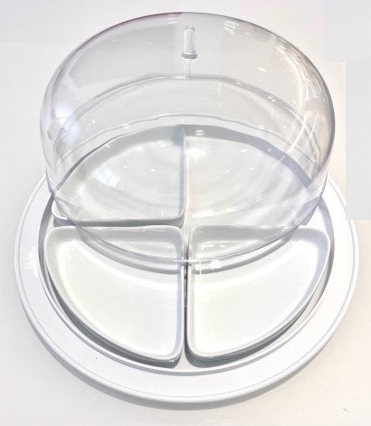 GUZZINI Cake Pan / Appetizer Tray Charlotte Transparent