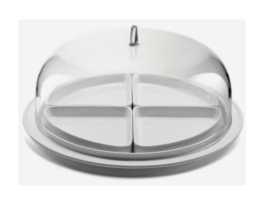 GUZZINI Cake Pan / Appetizer Tray Charlotte Transparent