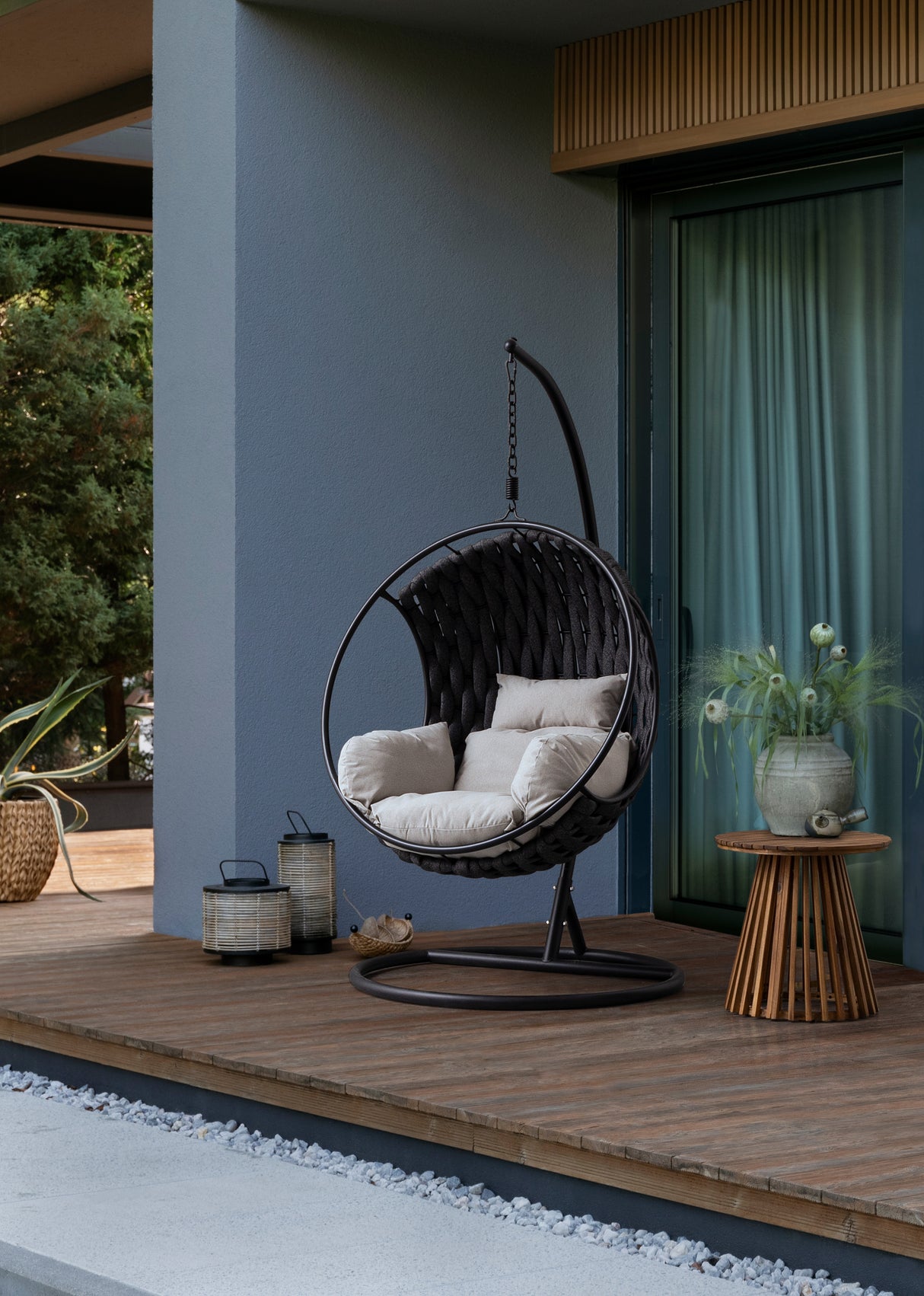 bizzotto bizzotto poltrona sospesa galapagos max 130 kg nero ean 8051836678118