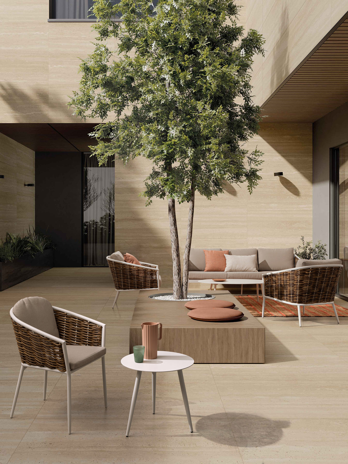 Bizzotto Set 3 Salotto Maribela Bianco