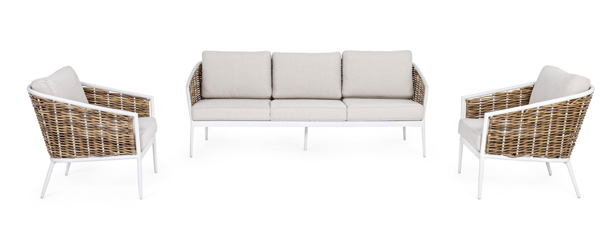Bizzotto Set 3 Salotto Maribela Bianco