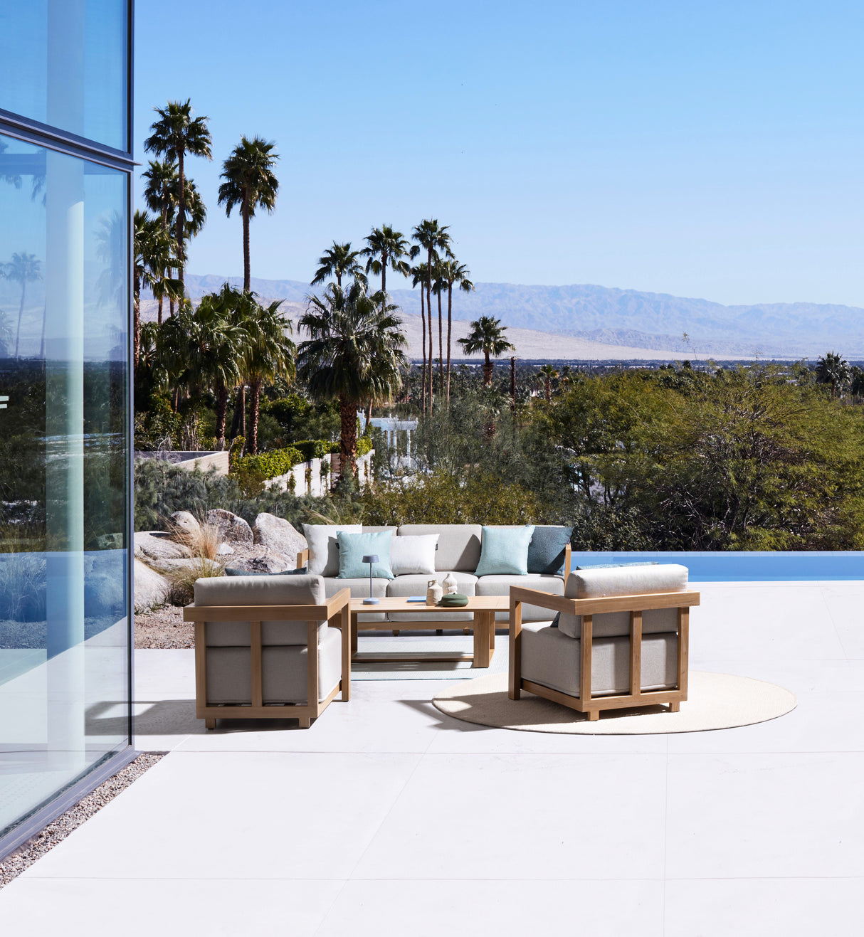 Bizzotto Set 4 Salotto Theseus Naturale