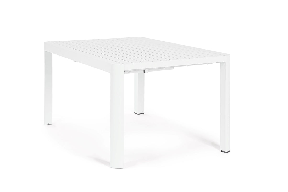 Bizzotto Tavolo Quadrato Allungabile Kiplin 149 x 97 / 149 Cm Bianco