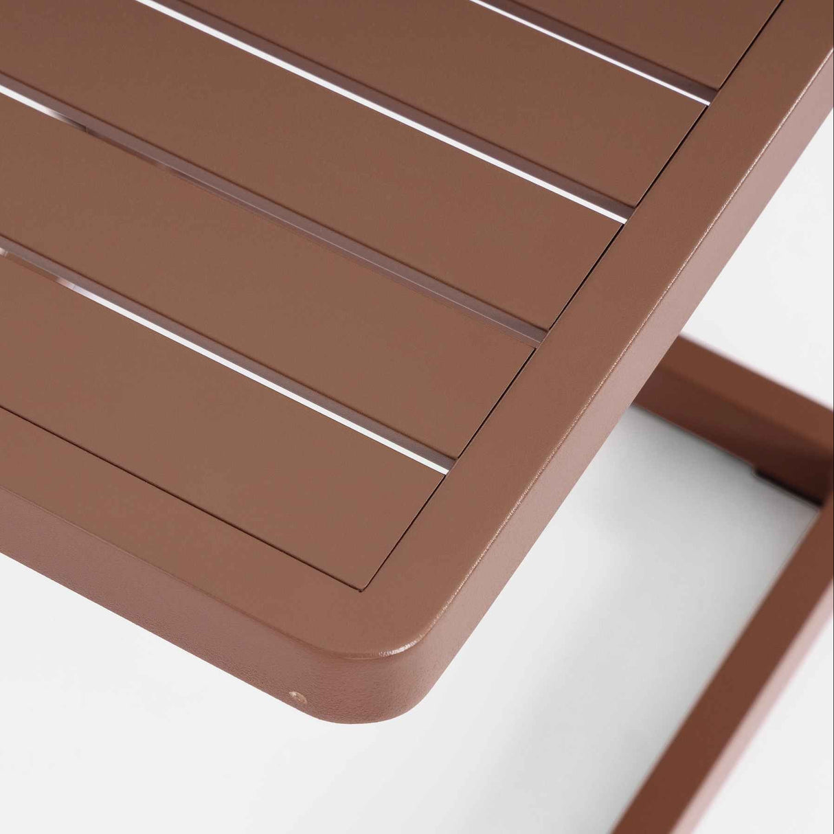 Bizzotto Konnor Beistelltisch Rostfarben Aluminium 40×40 H45