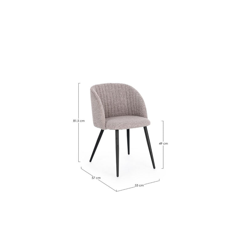 Bizzotto Sedia Queen Visone