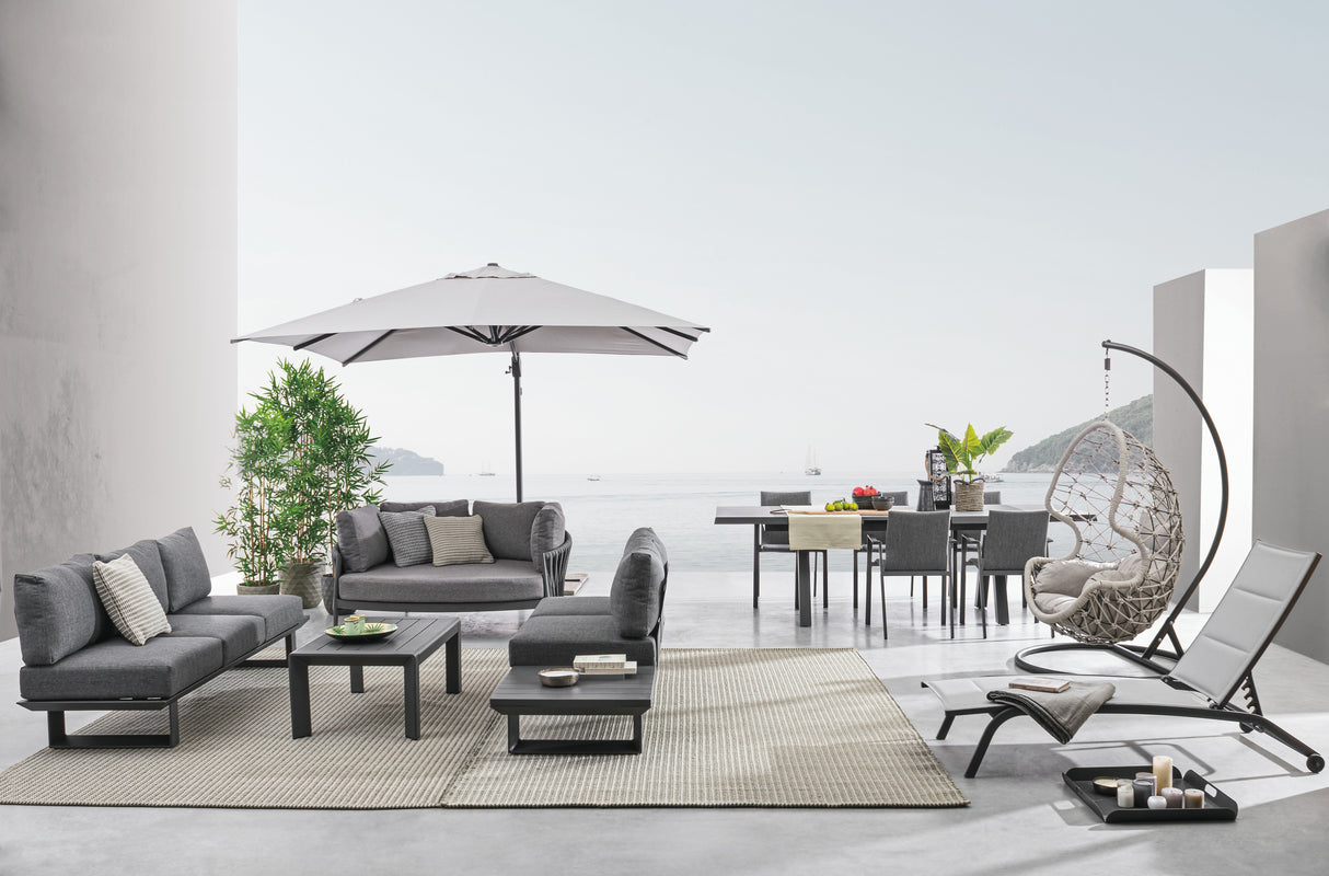 bizzotto bizzotto ombrellone braccio ines 3 x 4 mt antracite grigio ean 8051836269712