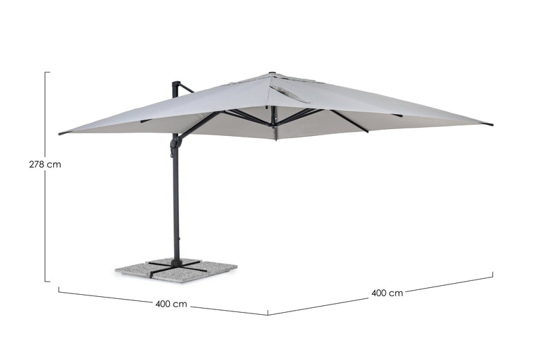 bizzotto bizzotto ombrellone braccio ines 4 x 4 mt antracite grigio ean 8051836269729