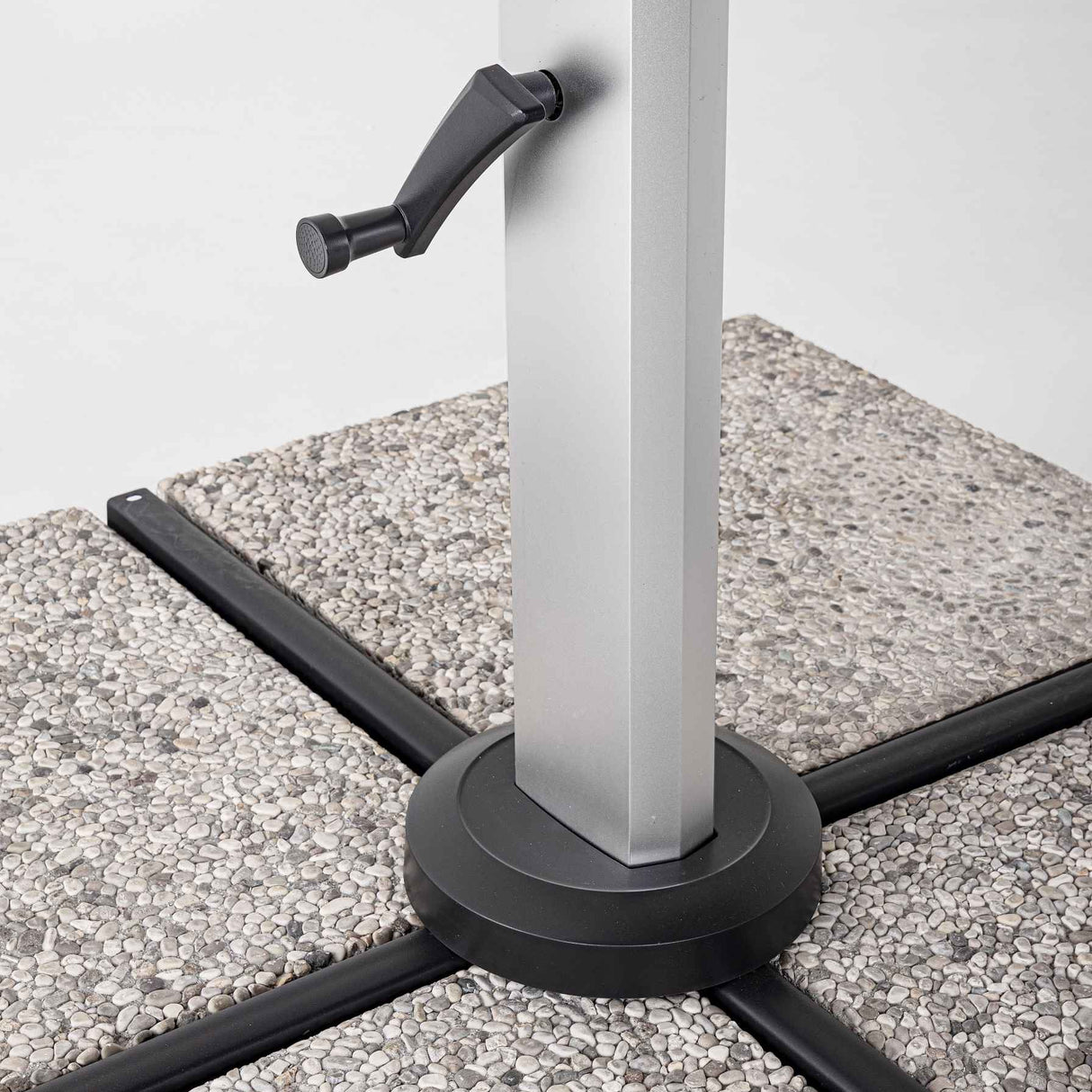 Bizzotto Bizzotto Sonnenschirm mit Arm „Aries“, 3 x 4 cm, anthrazitgrau, EAN 8051836463929