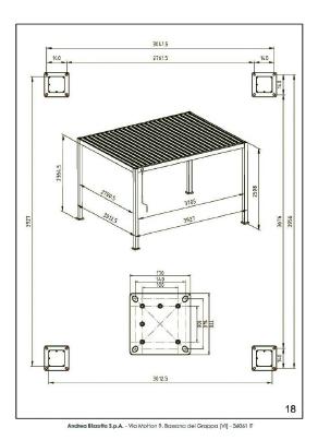 Bizzotto Bizzotto Pergola Ocean 3 x 4 m anthrazit EAN 8051836466883