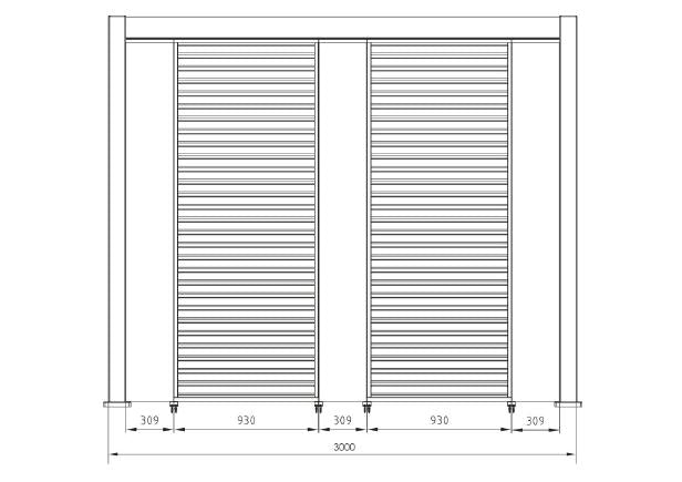 Bizzotto Bizzotto Pergola Ocean 3 x 4 m anthrazit EAN 8051836466883