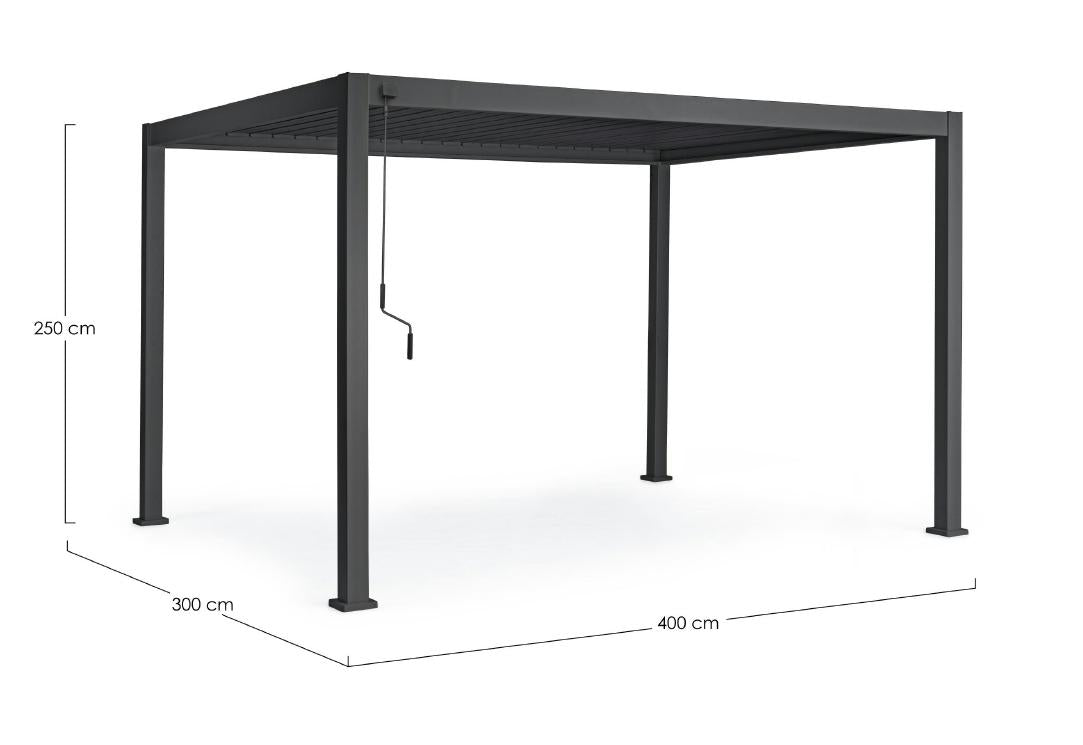 Bizzotto Bizzotto Pergola Ocean 3 x 4 m anthrazit EAN 8051836466883