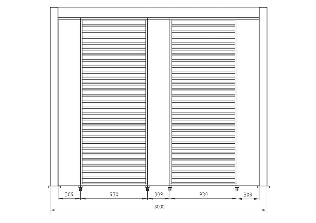 bizzotto bizzotto pergola ocean 3 x 6 mt bianco ean 8051836480018