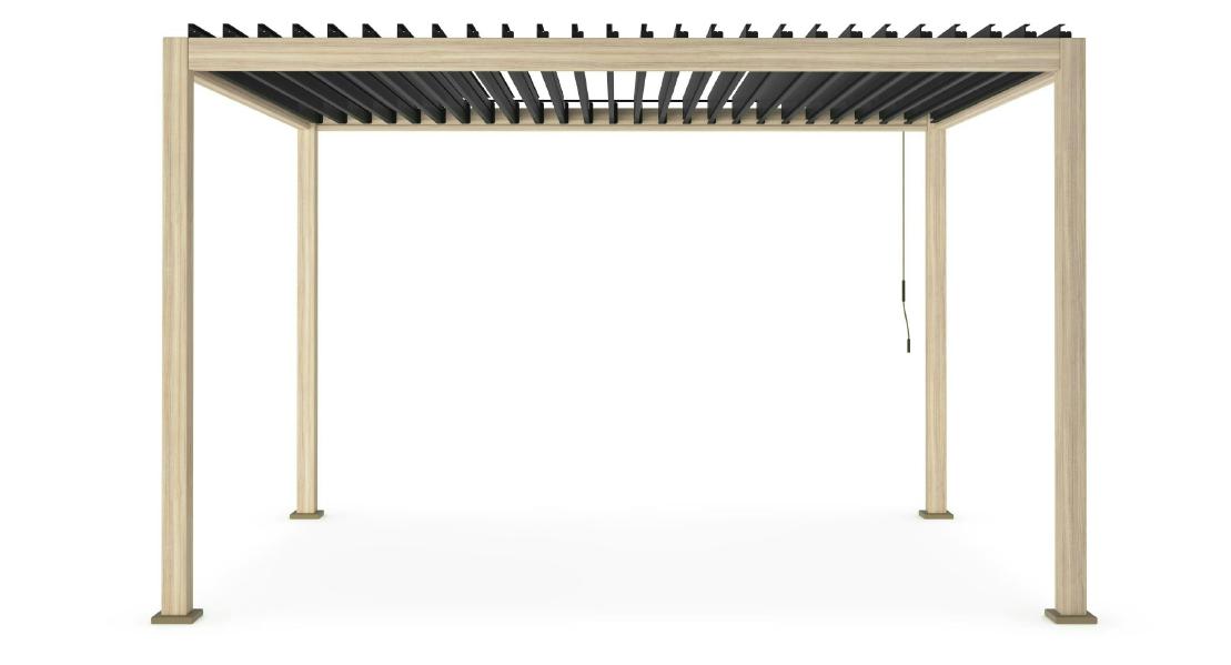 bizzotto bizzotto pergola ocean 3 x 4 mt natural antracite ean 8051836480049