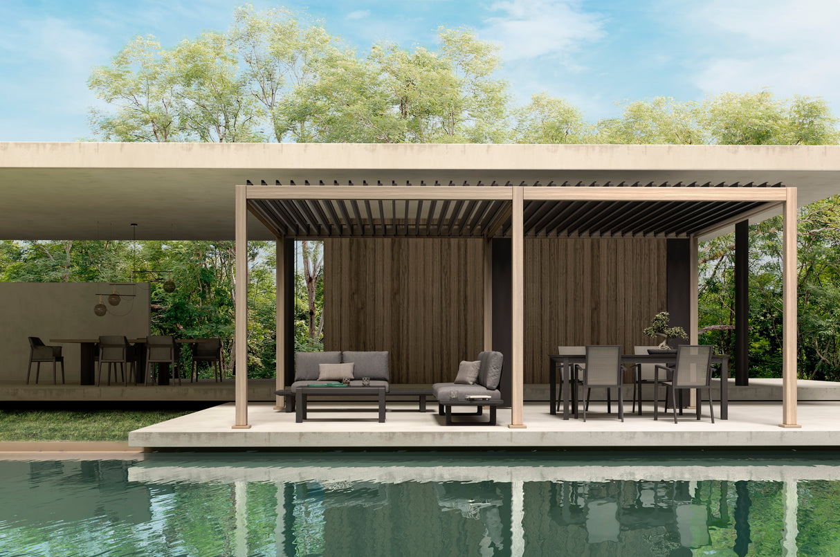 bizzotto bizzotto pergola ocean 36 x 6 mt natural antracite ean 8051836480056