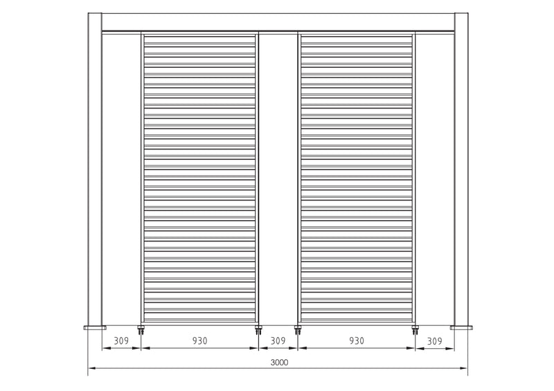 bizzotto bizzotto pergola ocean 36 x 6 mt natural antracite ean 8051836480056