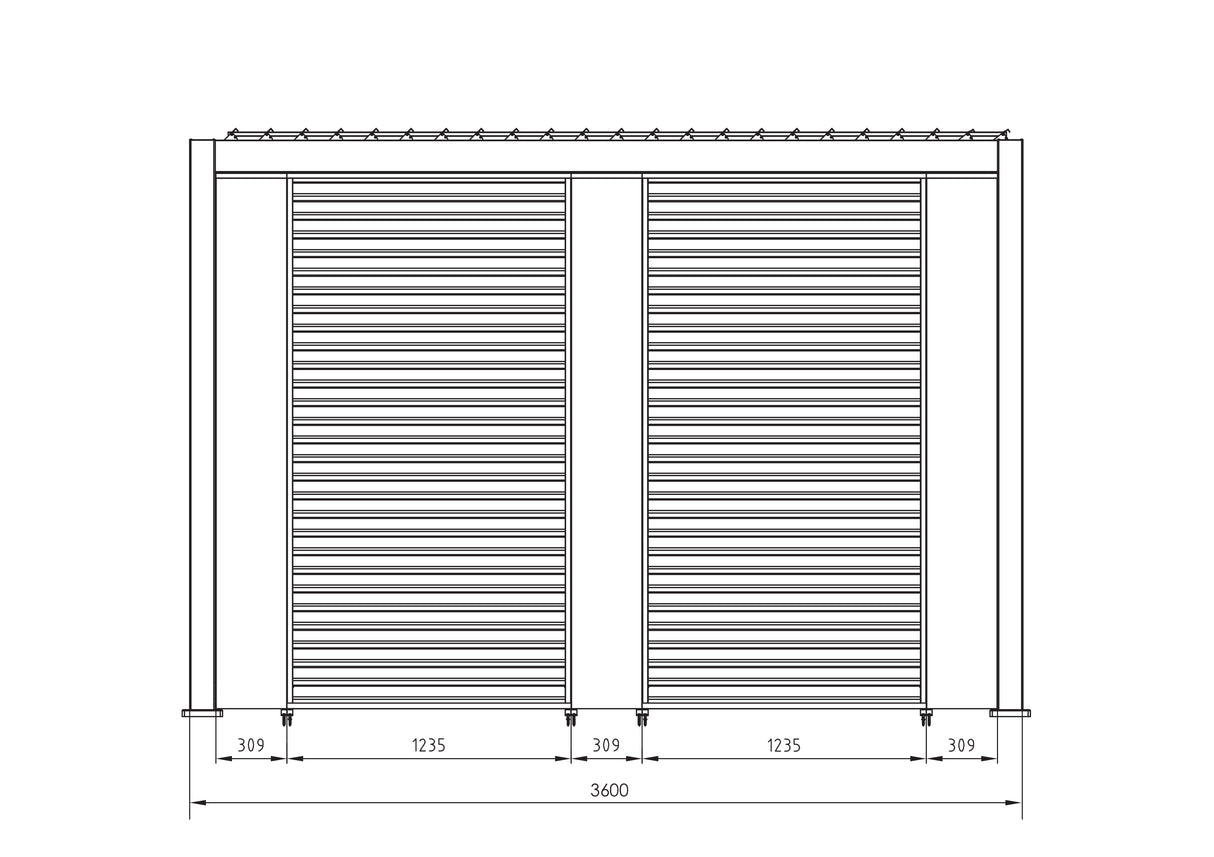 bizzotto bizzotto pergola ocean 36 x 6 mt natural antracite ean 8051836480056