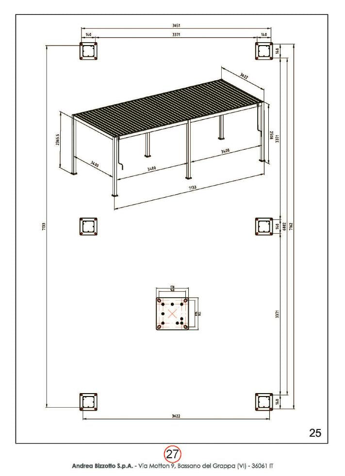 bizzotto bizzotto pergola ocean 36 x 72 mt seta ean 8051836687622