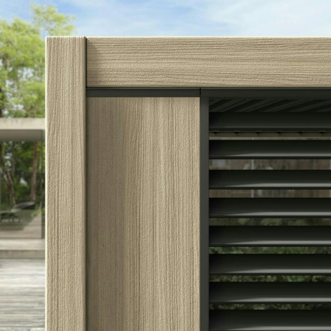 Bizzotto Bizzotto Seitlicher Sonnenschutz für Pergola Ocean, H 238 cm, B 123 cm, Seide, EAN 8051836687646