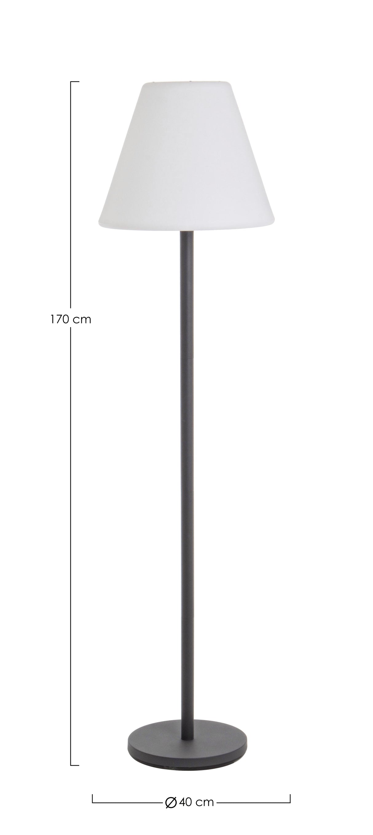 bizzotto bizzotto piantana solar led speaker h 170 cm pe nero ean 8051836219557