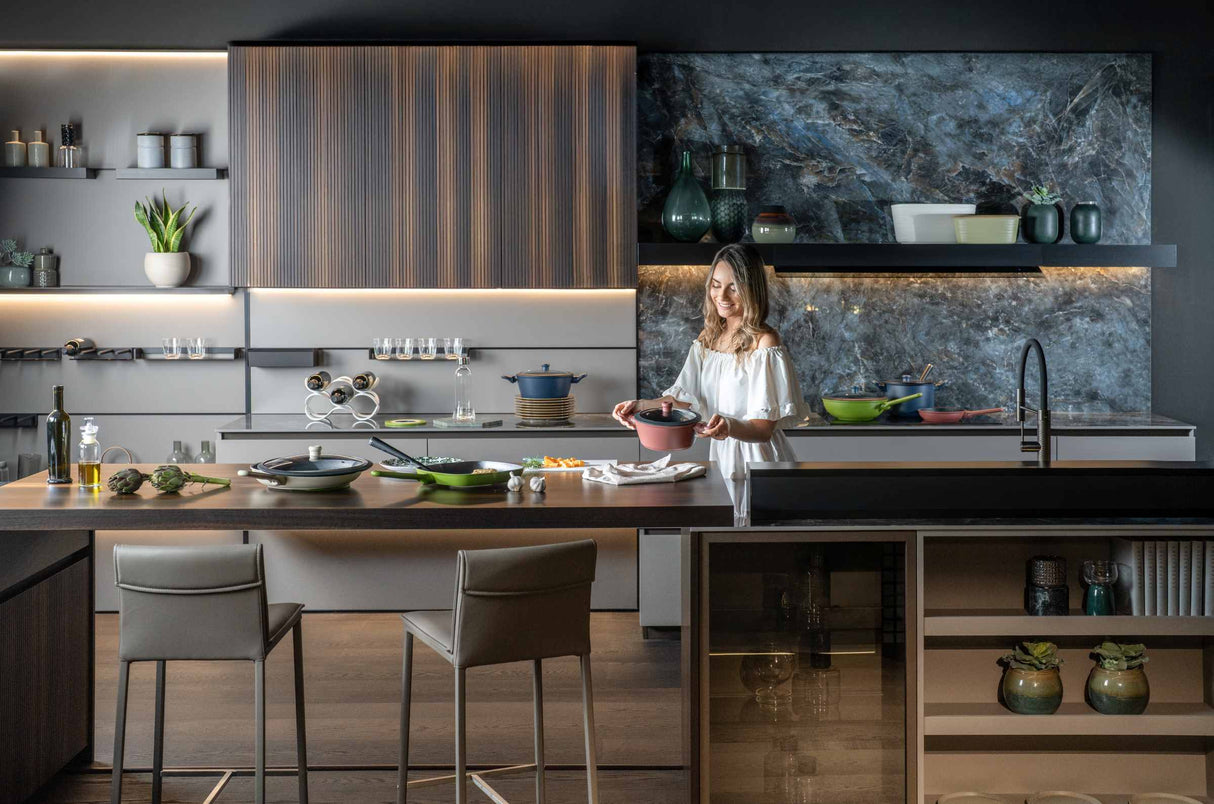 guzzini guzzini coperchio in vetro curvo d 32 cm cookcolor nero ean 8008392403302