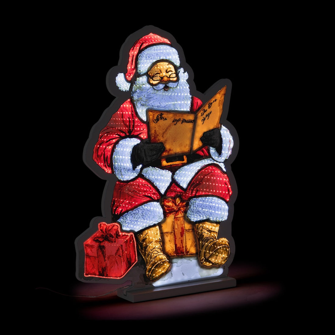 Bizzotto Babbo Natale Luminoso H 60 cm con 440 LED IP20 Decorazione Natalizia