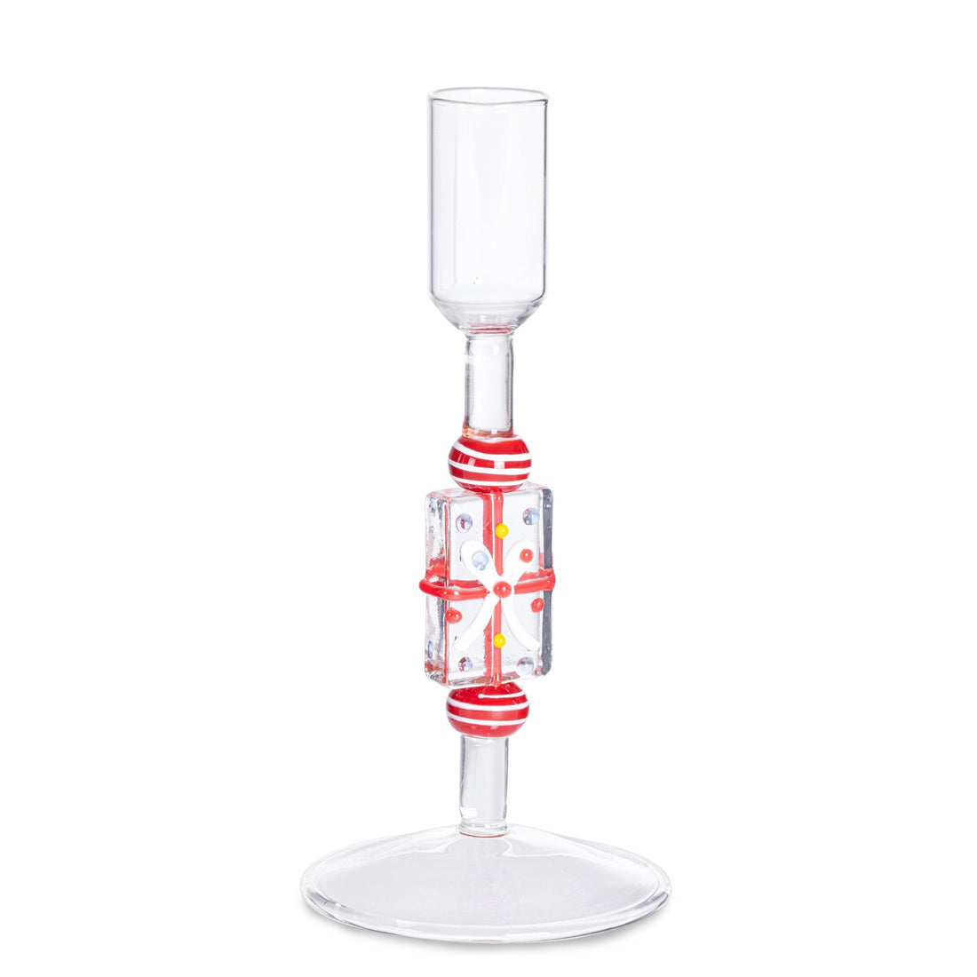 Bizzotto Portacandela Natalizio Borwick Regalo in Vetro H 16 cm – Decorazione di Natale