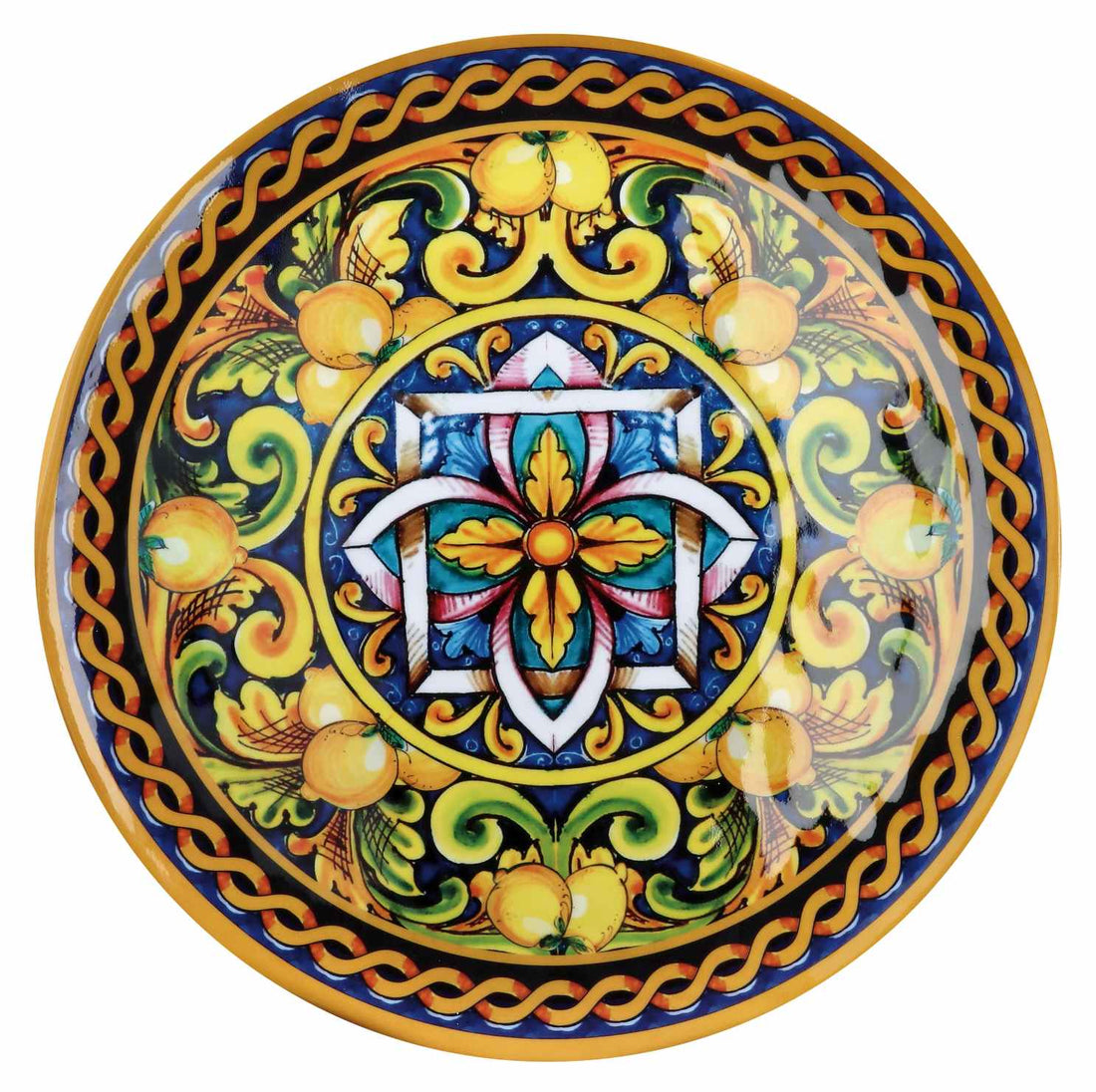 regalo italiano regalo italiano piatto fondo melamina lemon d 275 cm h 3 cm giallo ean 8057586002272