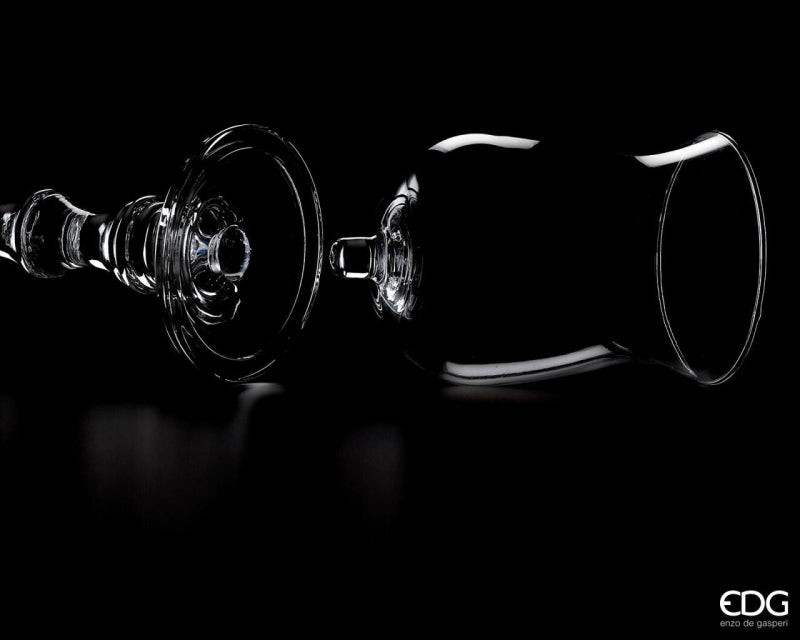 edg enzo de gasperi edg enzo de gasperi poretacandela coppa a innesto h 18 cm d 10 cm natural trasparente ean 8056372036279