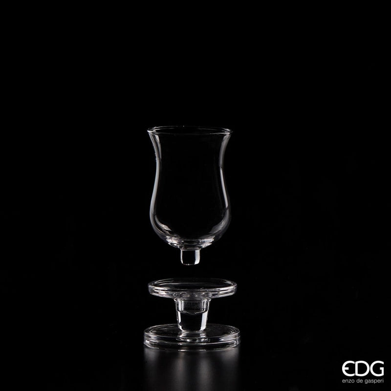 edg enzo de gasperi edg enzo de gasperi poretacandela coppa a innesto h 12 cm d 9 cm natural trasparente ean 8056372036286