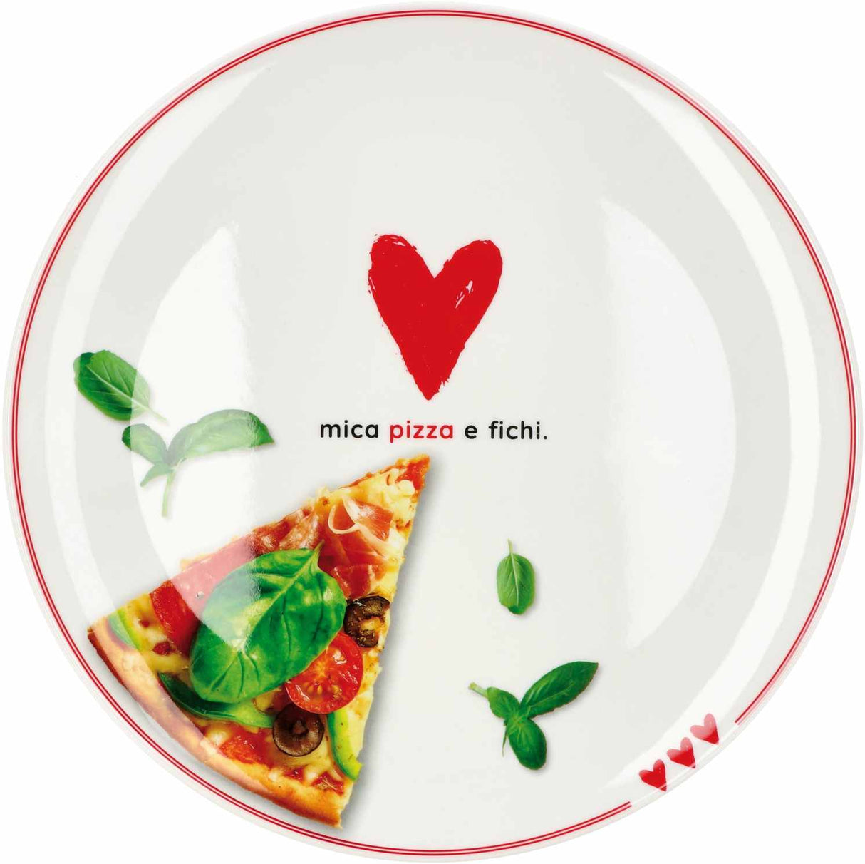 regalo italiano regalo italiano piatto pizza melamina ass d 33 cm h 2 cm bianco 1 pz ean 8057586035256