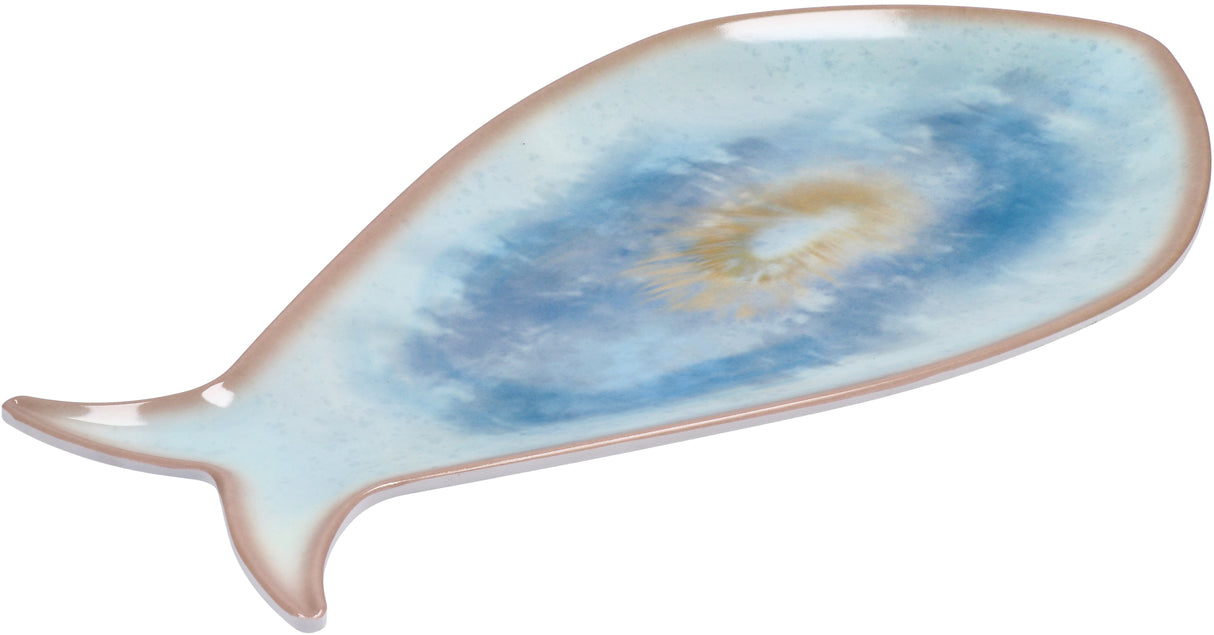 regalo italiano regalo italiano vassoio pesce melamina 36 x 19 cm ass grigio blu 1 pz ean 8057586035270