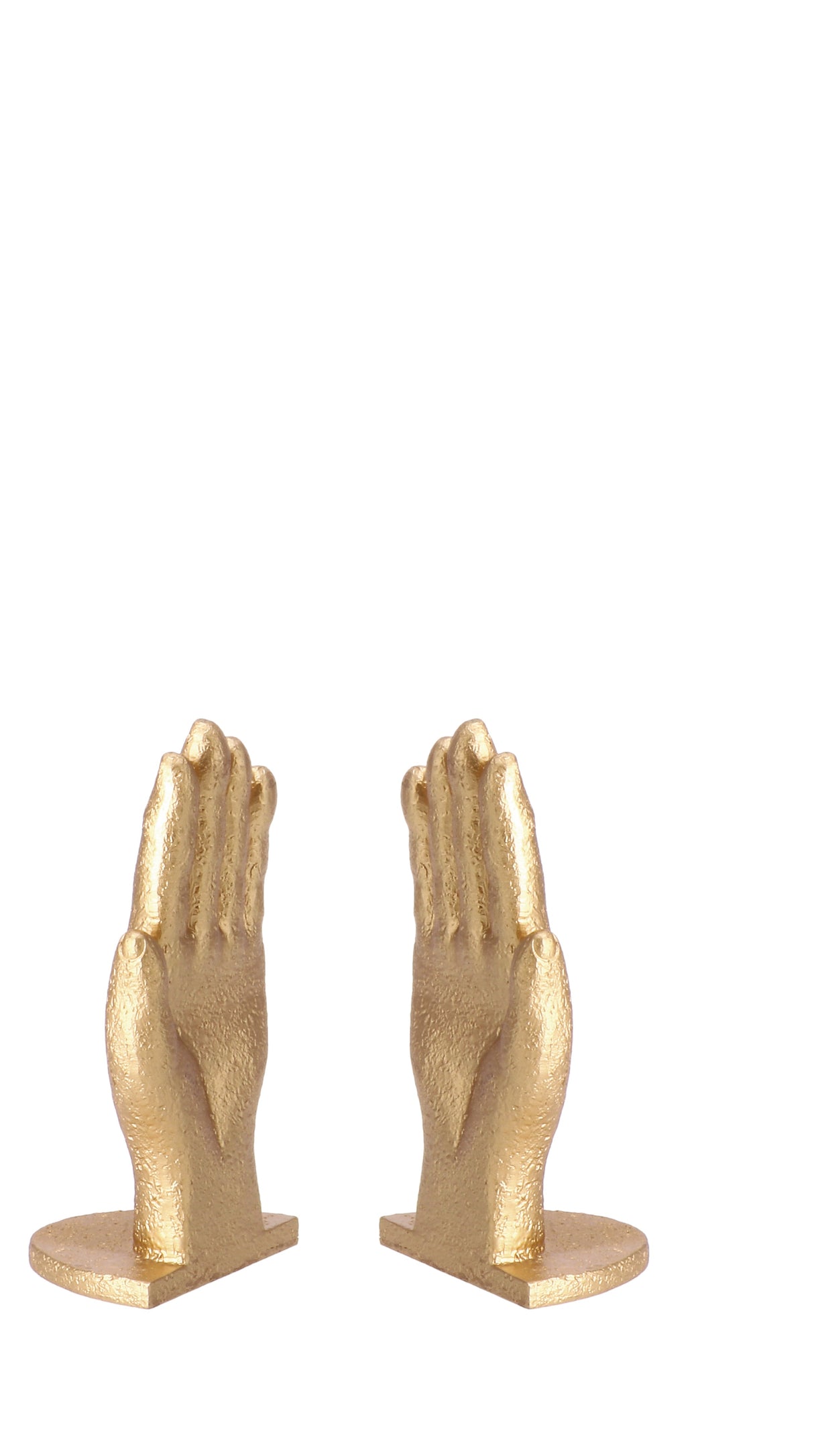 regalo italiano regalo italiano reggilibri a forma di mano h 16 x 8 x 65 cm oro ean 8057586043343