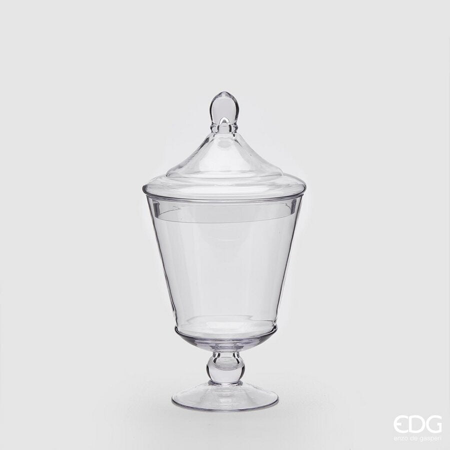 edg enzo de gasperi edg enzo de gasperi contenitore coppa svasato per confettata h 40 cm d 21 cm natural trasparente ean 8054184944751