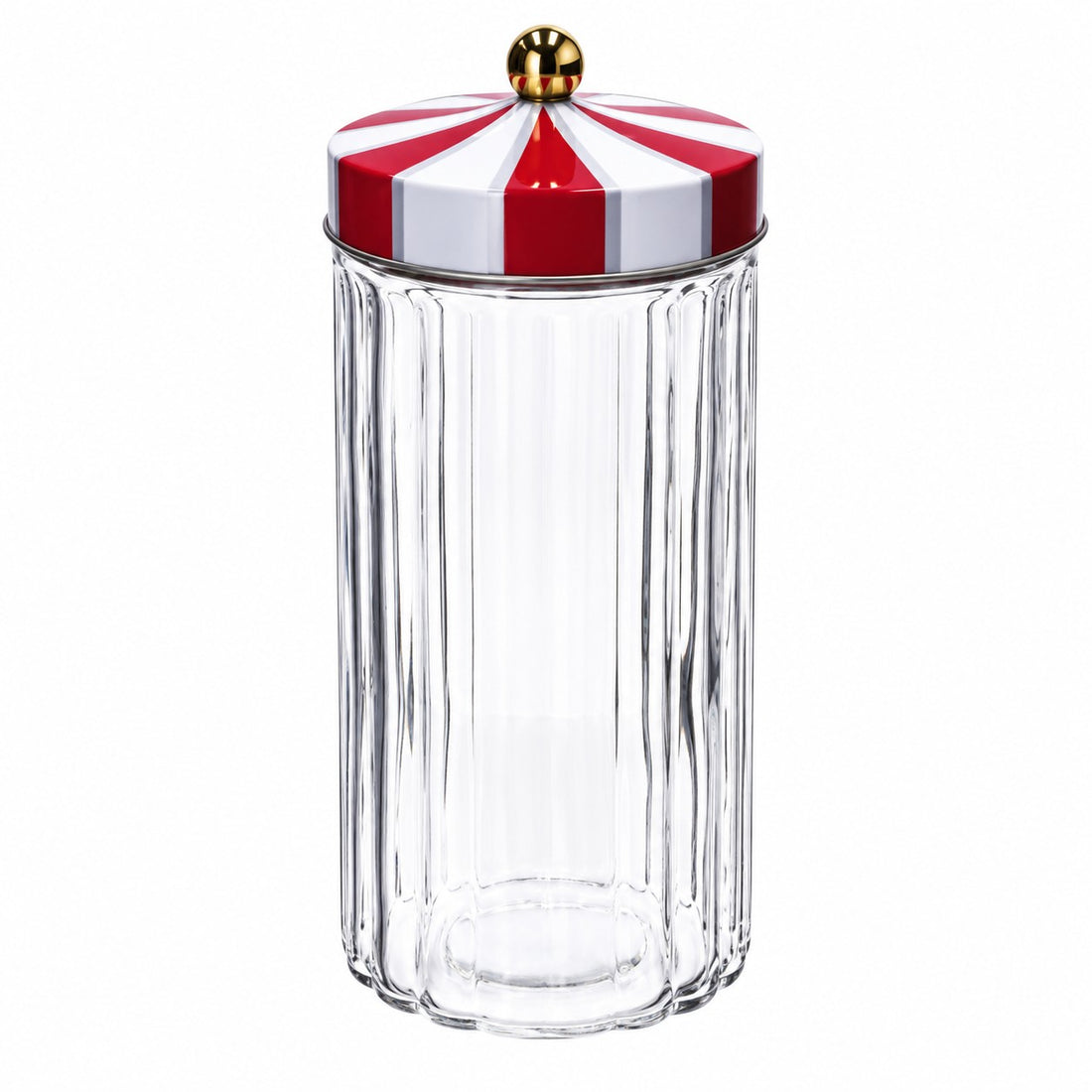Ad Trend Barattolo Natalizio in Vetro e Latta H24,5 Ø11 cm – Contenitore Decorativo di Natale