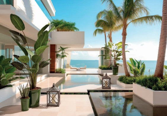 EDG Enzo De Gasperi Set 3 Pcs Flared Glaze Vase H 47 Cm H 41 Cm H 30 Cm Light Green Waterproof