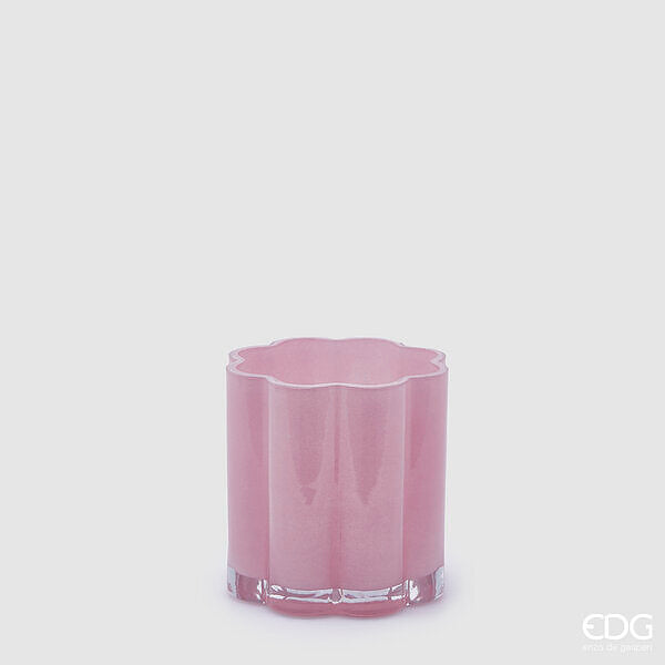 EDG Enzo De Gasperi Vaso Flower H 15 Cm D 15 Cm Colore Rosa Chiaro