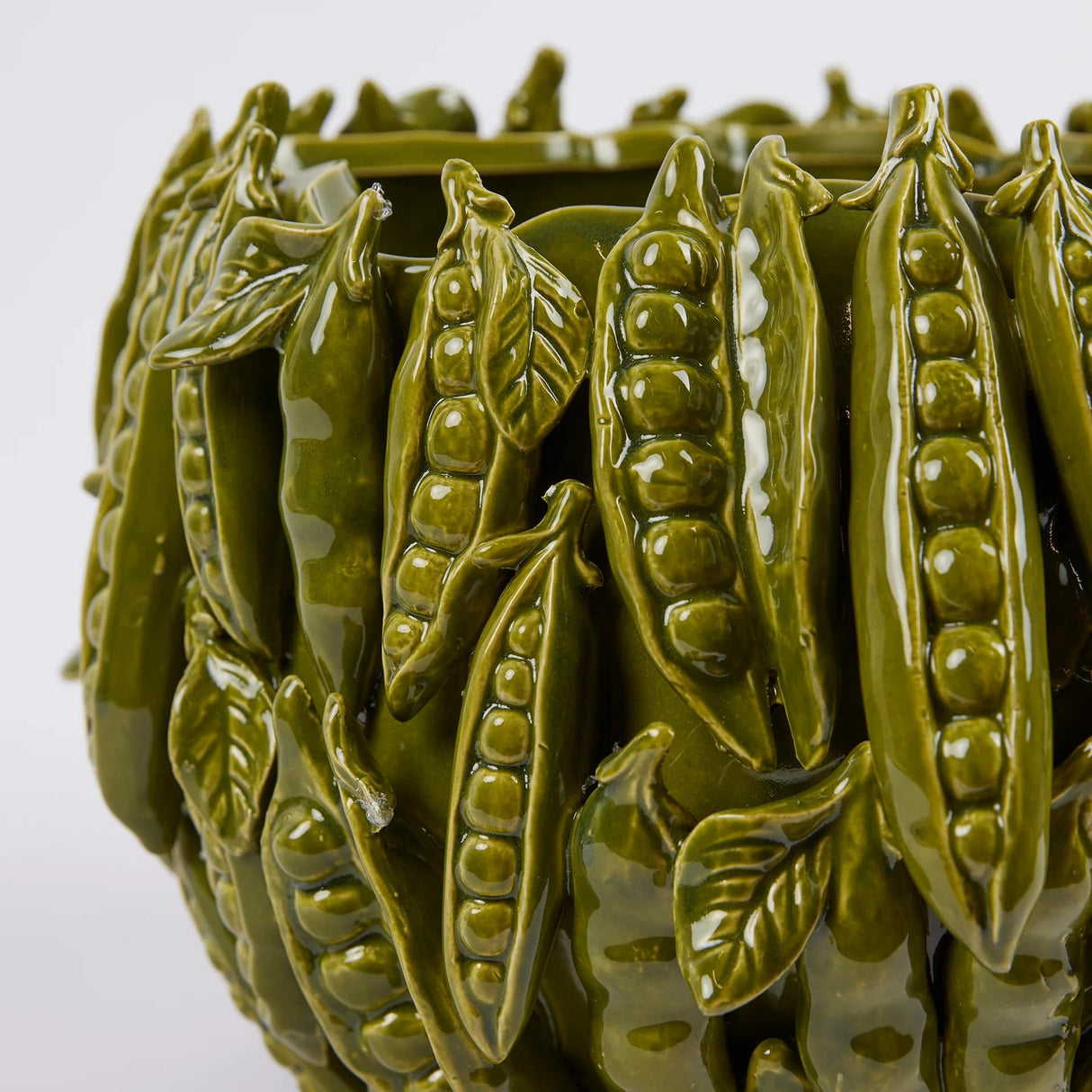 EDG Enzo De Gasperi Chakra Vase Green Peas H 15 Cm D 23 Cm