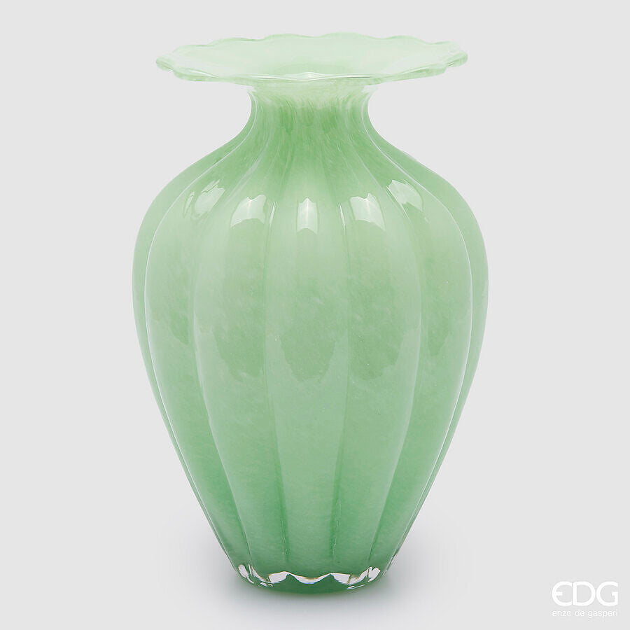 edg enzo de gasperi edg enzo de gasperi vaso blossom h 315 cm d 21 cm vetro light green ean 8059824420732