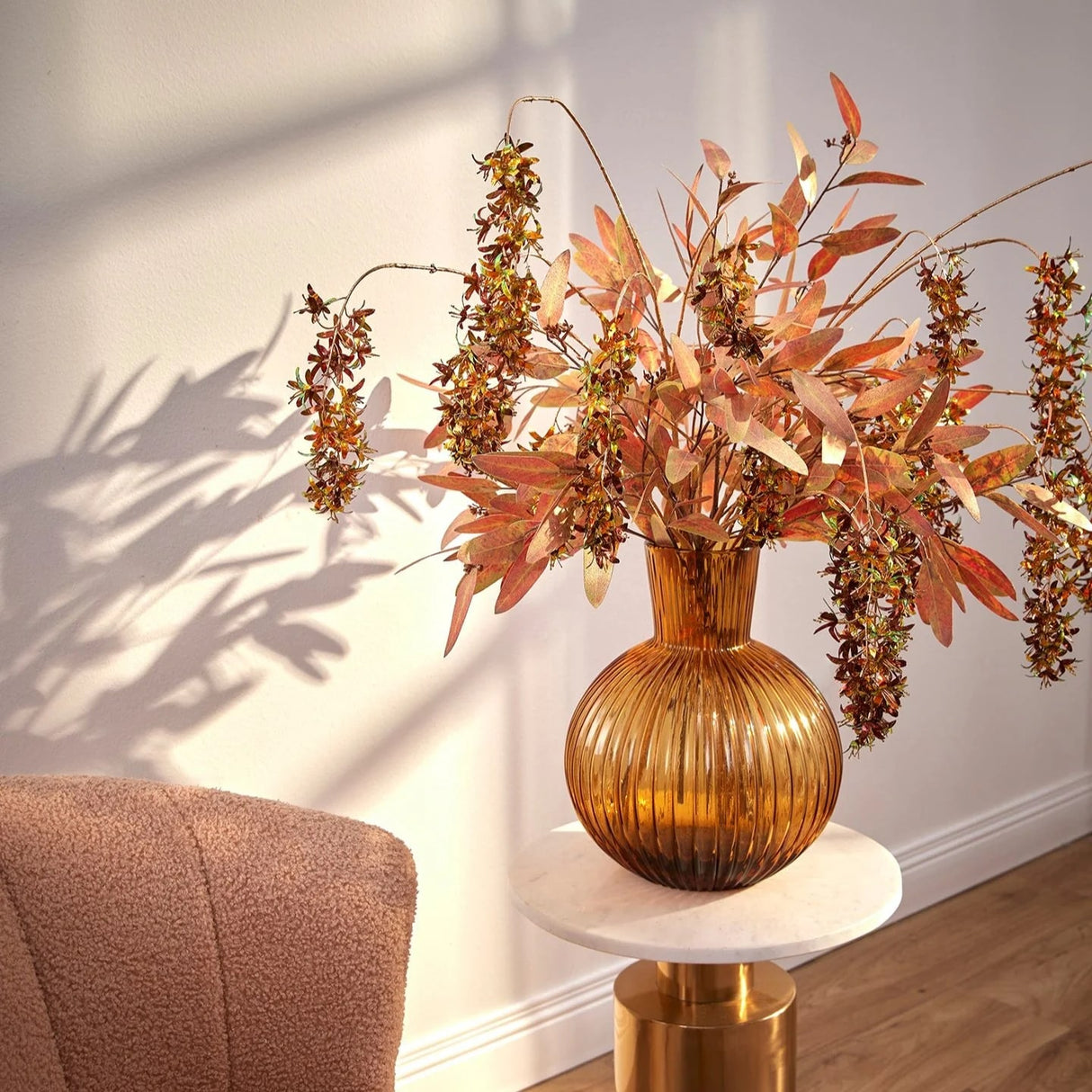 EDG Enzo De Gasperi Vaso Ampolla H 48 Cm D 34 Cm Ambra