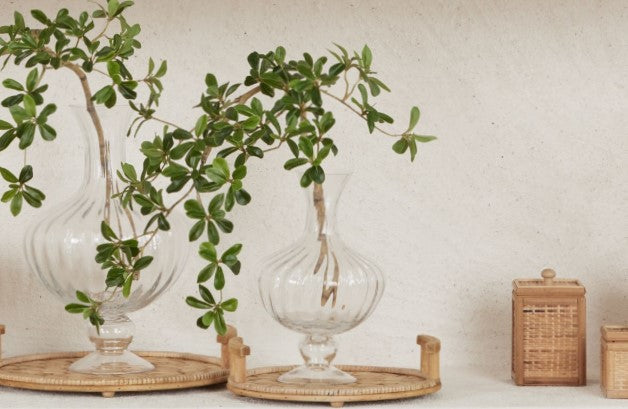 edg enzo de gasperi edg enzo de gasperi vaso anfora righe h 40 cm d 26 cm vetro natural trasparente ean 8059824431288