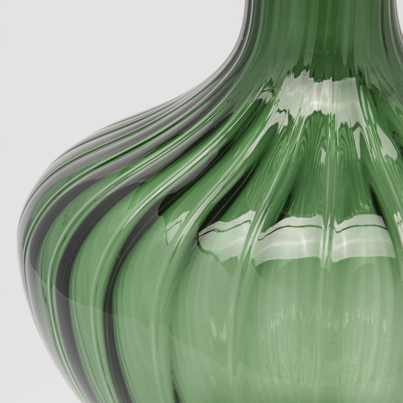 edg enzo de gasperi edg enzo de gasperi vaso anfora righe h 40 cm d 26 cm vetro green ean 8059824431226