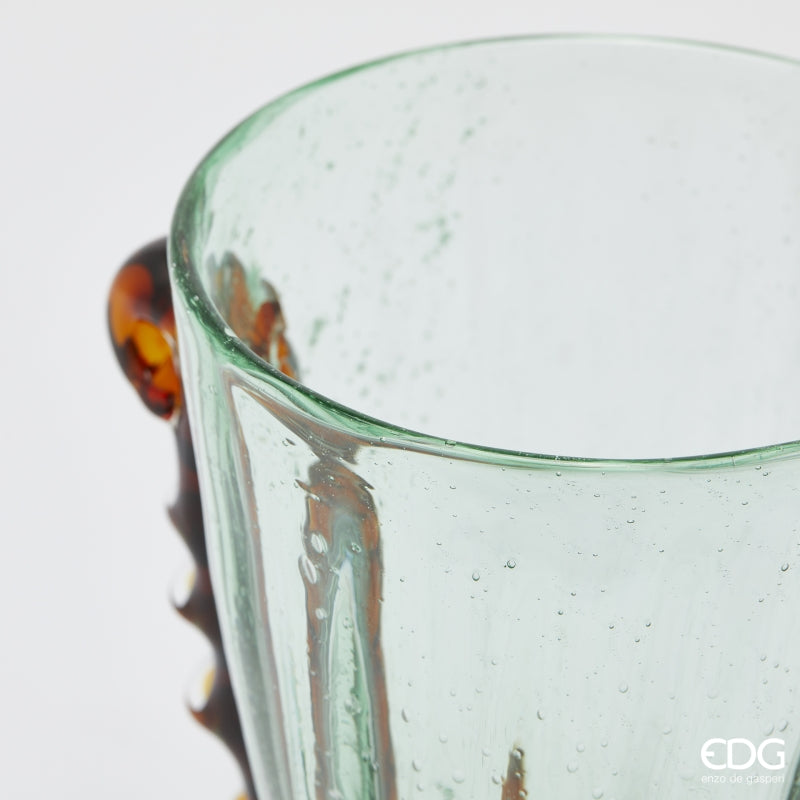 edg enzo de gasperi edg enzo de gasperi vasocorinto svasato h 24 cm l 23 cm l 17 cm vetro green ean 8059824456243