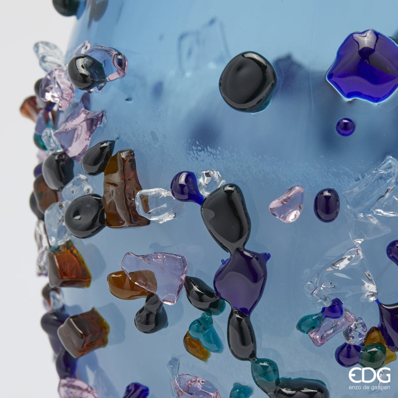 edg enzo de gasperi edg enzo de gasperi vaso gemme ovale h 29 cm l 21 cm l 17 cm vetro light blue ean 8059824456489