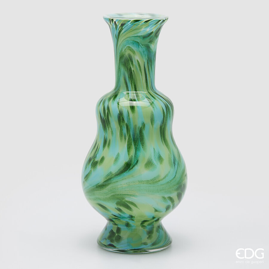edg enzo de gasperi edg enzo de gasperi vaso macula bottiglia h 465 cm d 215 cm vetro green ean 8059824456526