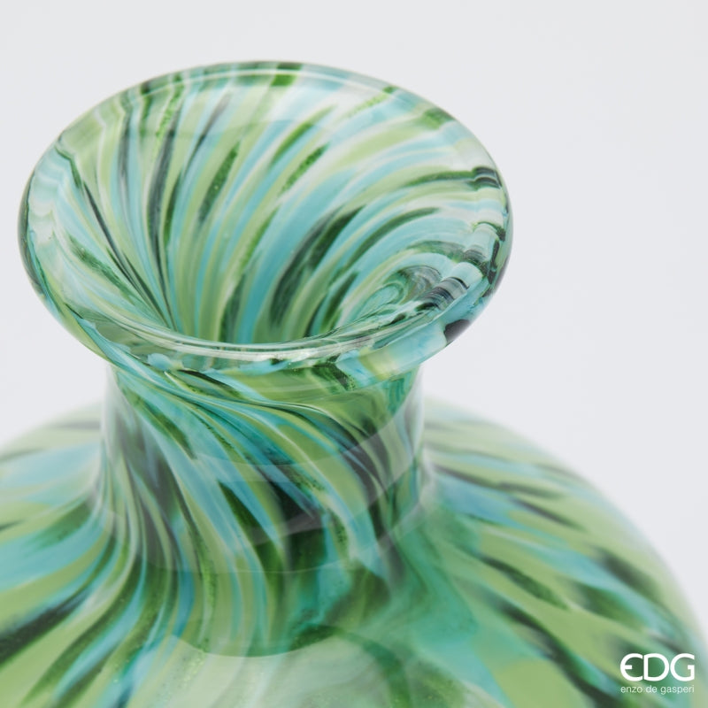 edg enzo de gasperi edg enzo de gasperi vaso macula bottiglia h 27 cm d 18 cm vetro green ean 8059824456564