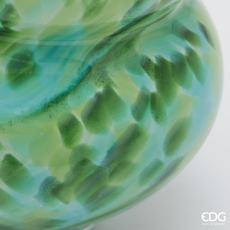 edg enzo de gasperi edg enzo de gasperi vaso macula bottiglia h 27 cm d 18 cm vetro green ean 8059824456564