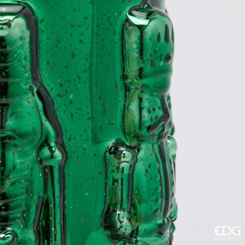 EDG Enzo De Gasperi Vaso Soldatino Cilindro Green H25 Ø15 cm – Decorazione di Natale