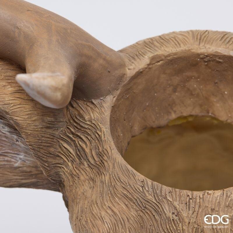 EDG Enzo De Gasperi Vaso Cervo Hazelnut 37x33xH47 cm – Decorazione di Natale